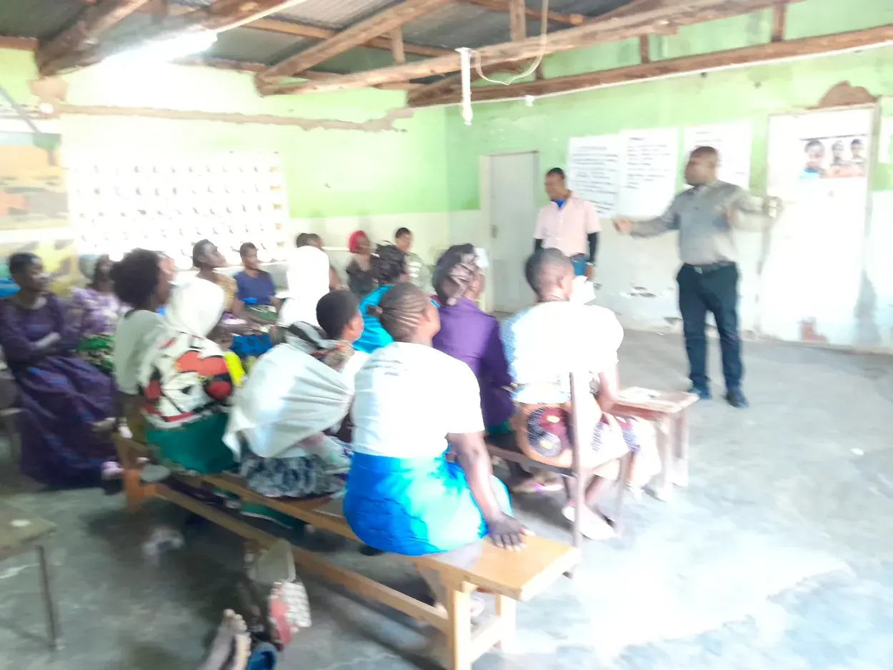 Community members taking part in an inclusive group learning session